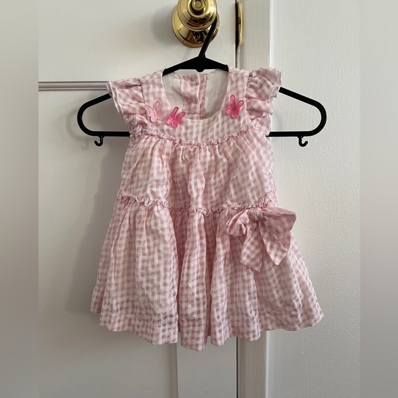 MONNALISA Baby Pink Cardigan+Dress - Picture 9 of 14